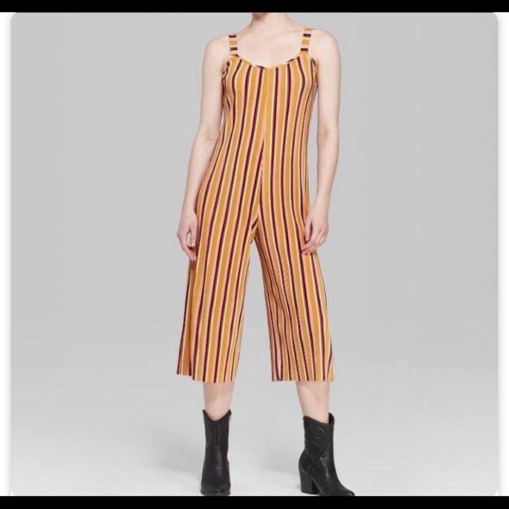 Target Wild Fable Striped Overalls size L